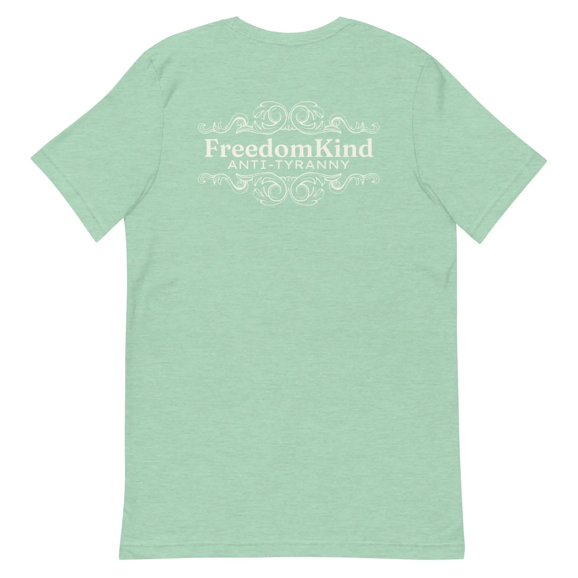Freedom Kind Anti - Tyranny Scroll Logo T-shirt - Image #24