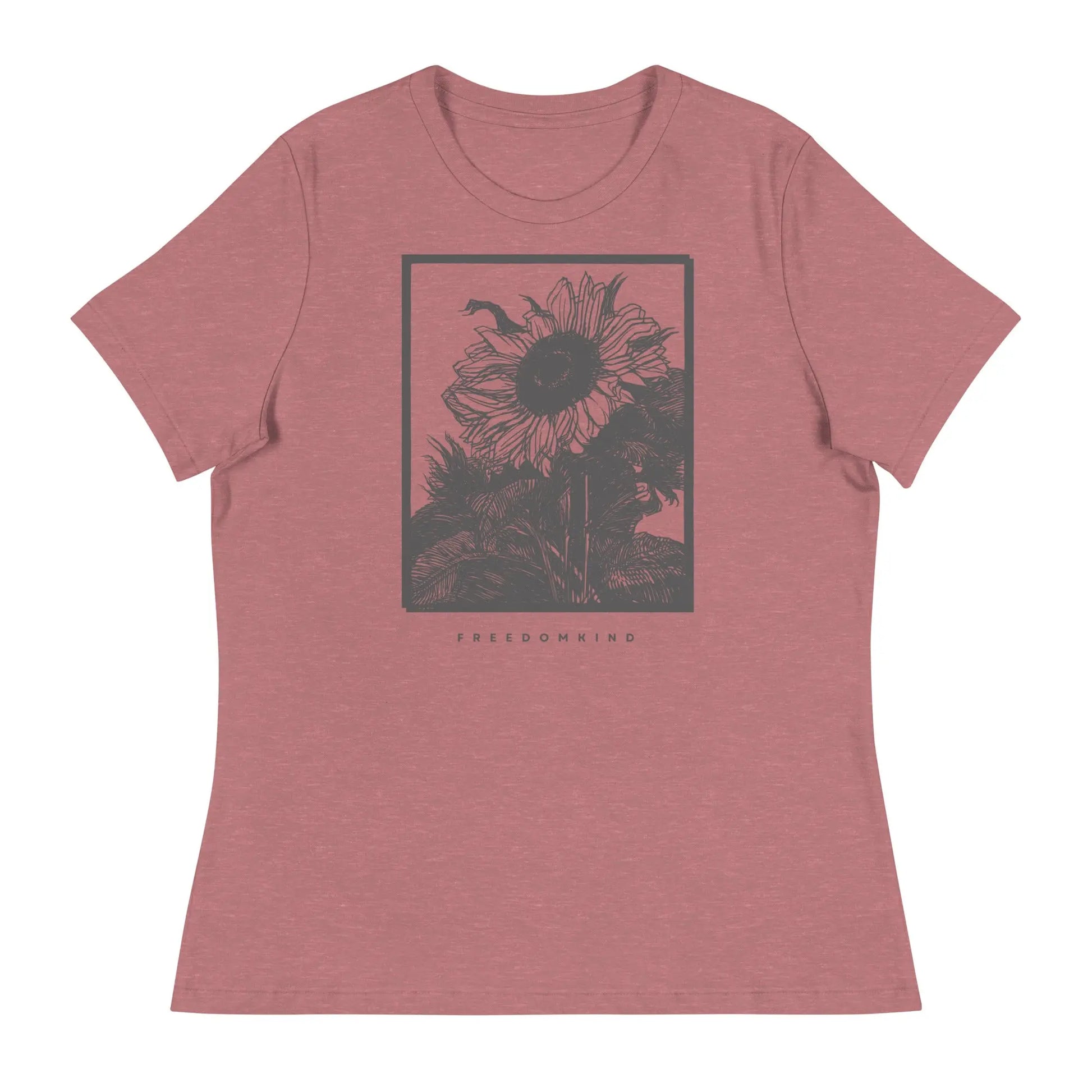 Women's Relaxed T-Shirt with Sunflower Design | Freedom Kind Apparel - Image #8