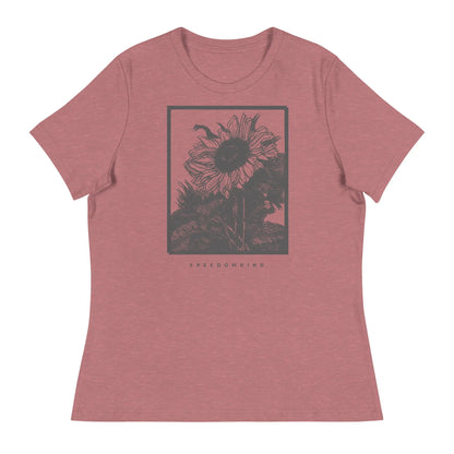 Women's Relaxed T-Shirt with Sunflower Design | Freedom Kind Apparel - Image #8