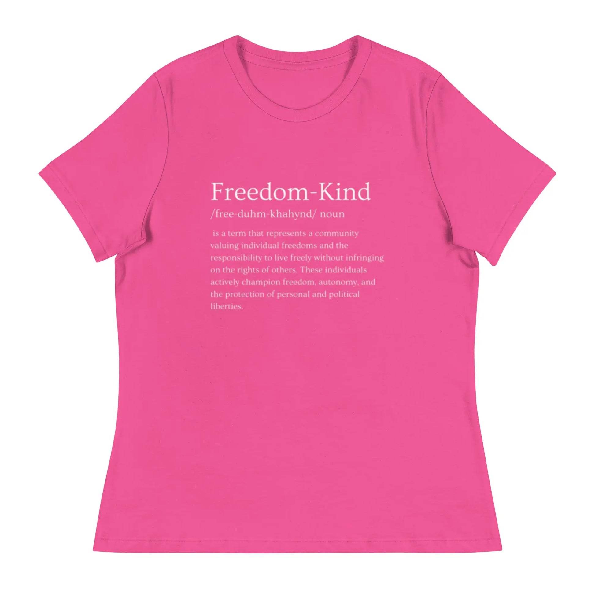 Freedom Kind Definition Women's Relaxed T-Shirt - Image #6