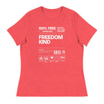 Women's Relaxed T-Shirt: 100% Human Kind | Freedom Kind Apparel - Image #10