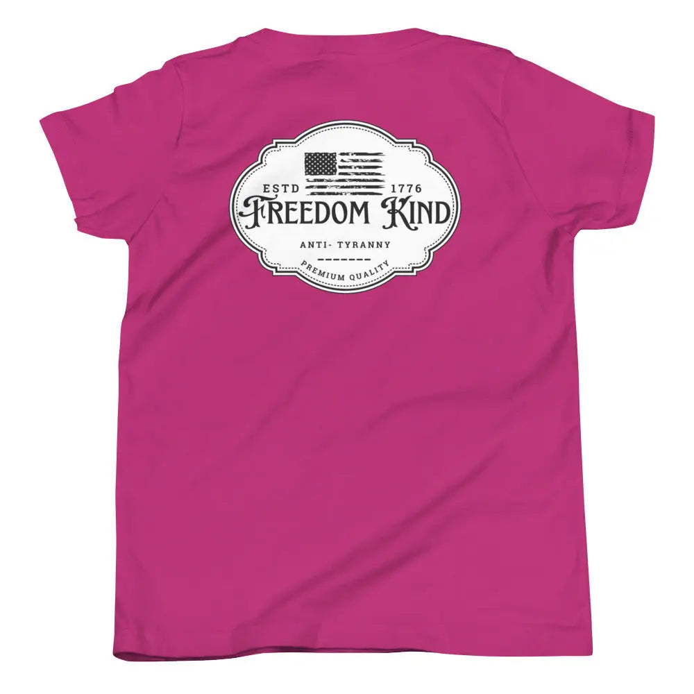 Anti-Tyranny 'Premium Quality' Youth Short Sleeve T-Shirt | Freedom Kind Apparel - Image #16