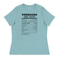 FK Food Label Women's Relaxed T-Shirt | Freedom Kind Apparel - Image #14