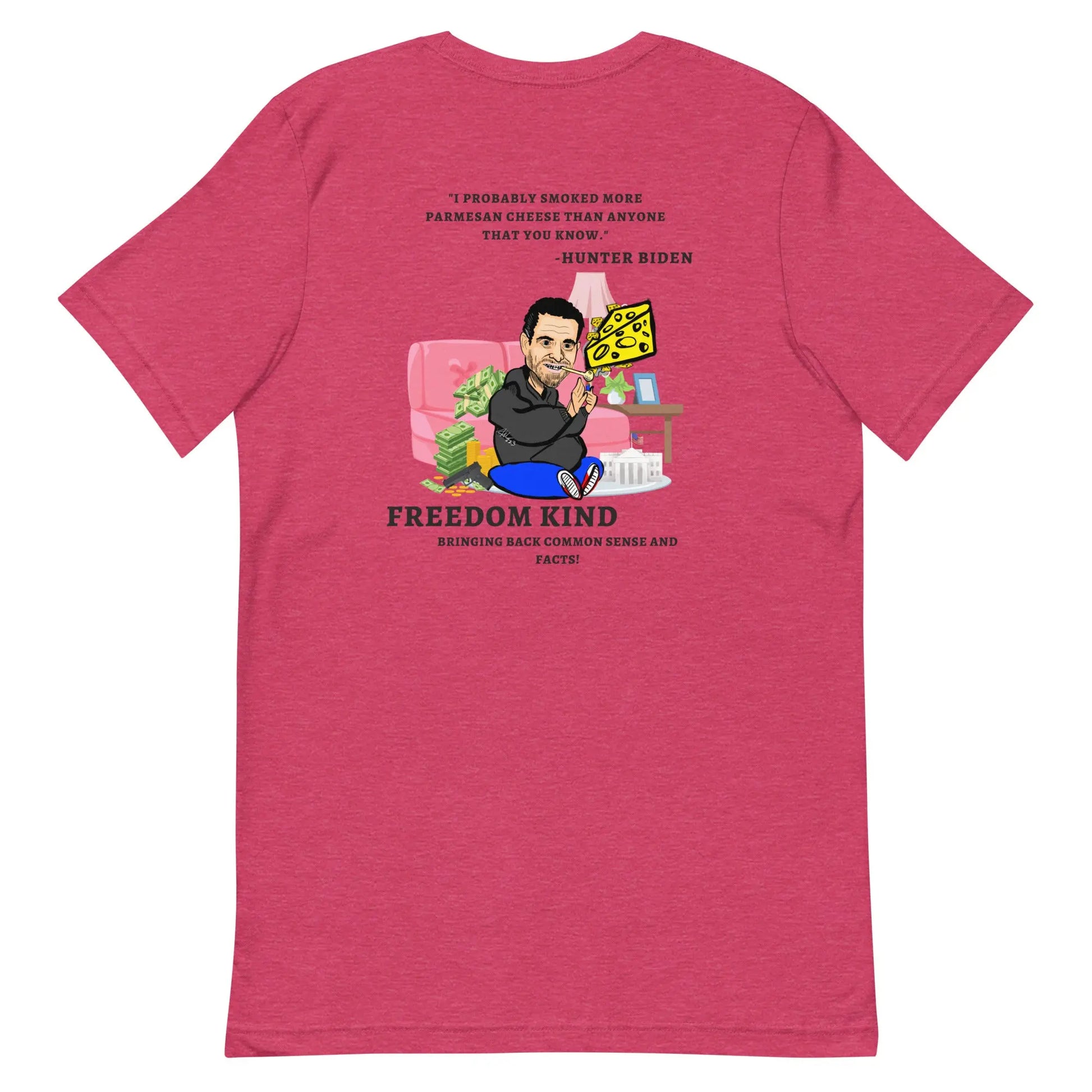 "I probably smoked more Parmesan cheese than anyone that you know." -Hunter Biden | Men's T-shirt - Image #3