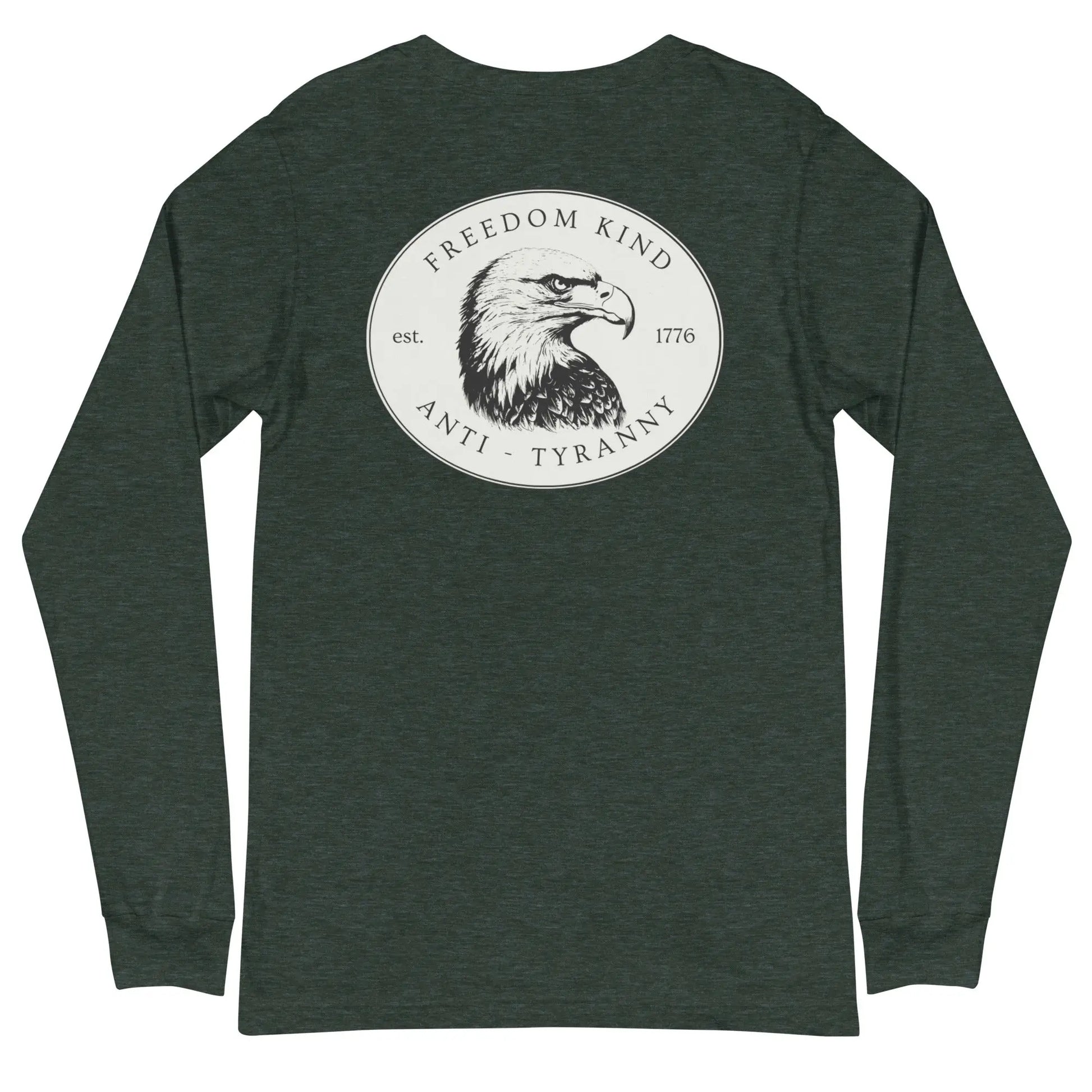 Freedom Kind Bald Eagle Logo Long Sleeve Tee - Image #11