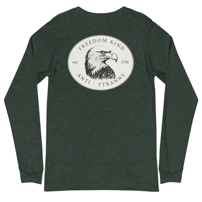Freedom Kind Bald Eagle Logo Long Sleeve Tee - Image #11