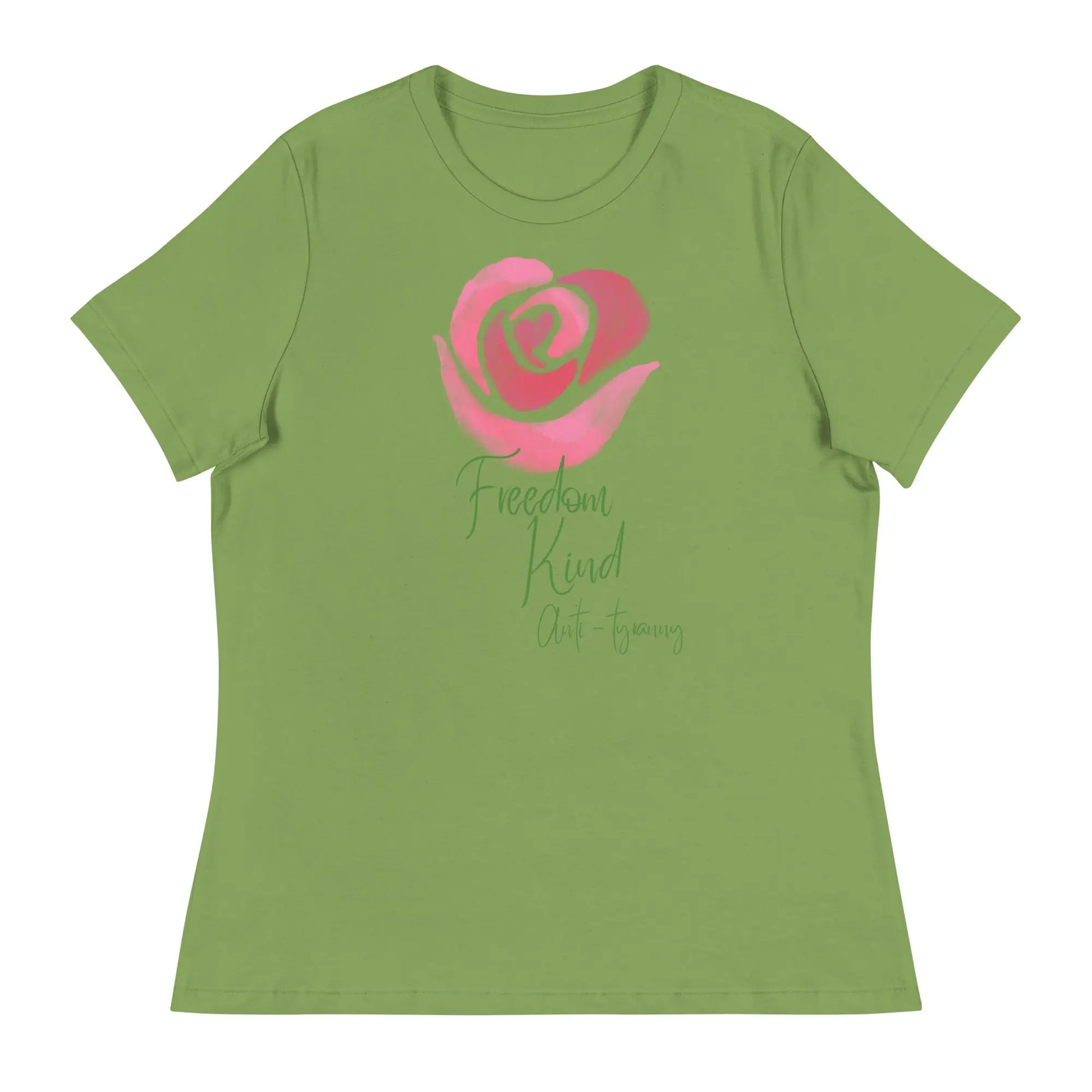 Women's Relaxed T-Shirt with Rose Design | Freedom Kind Apparel - Image #13