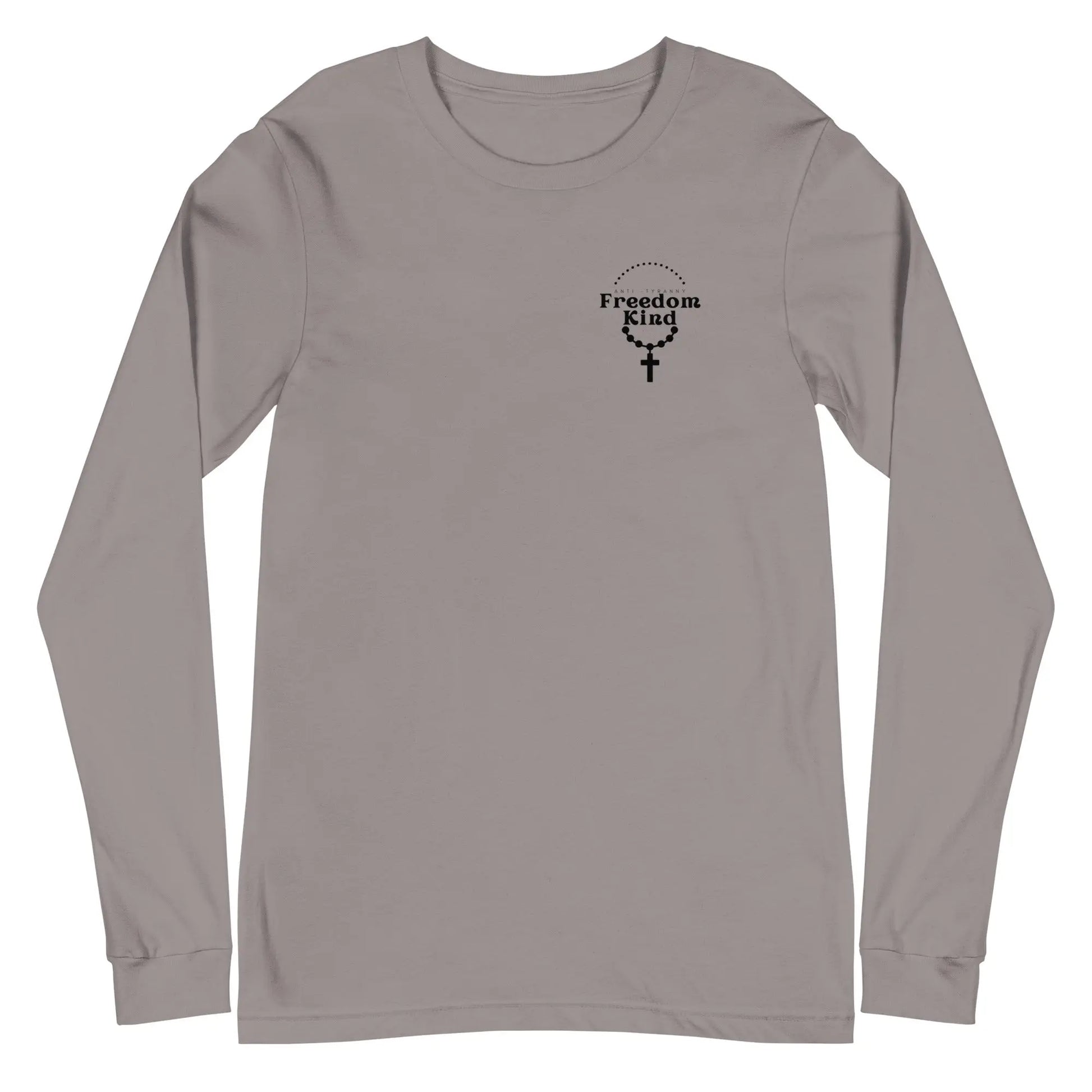 Unisex Long Sleeve Tee with Rosary Design | Freedom Kind Apparel - Image #21