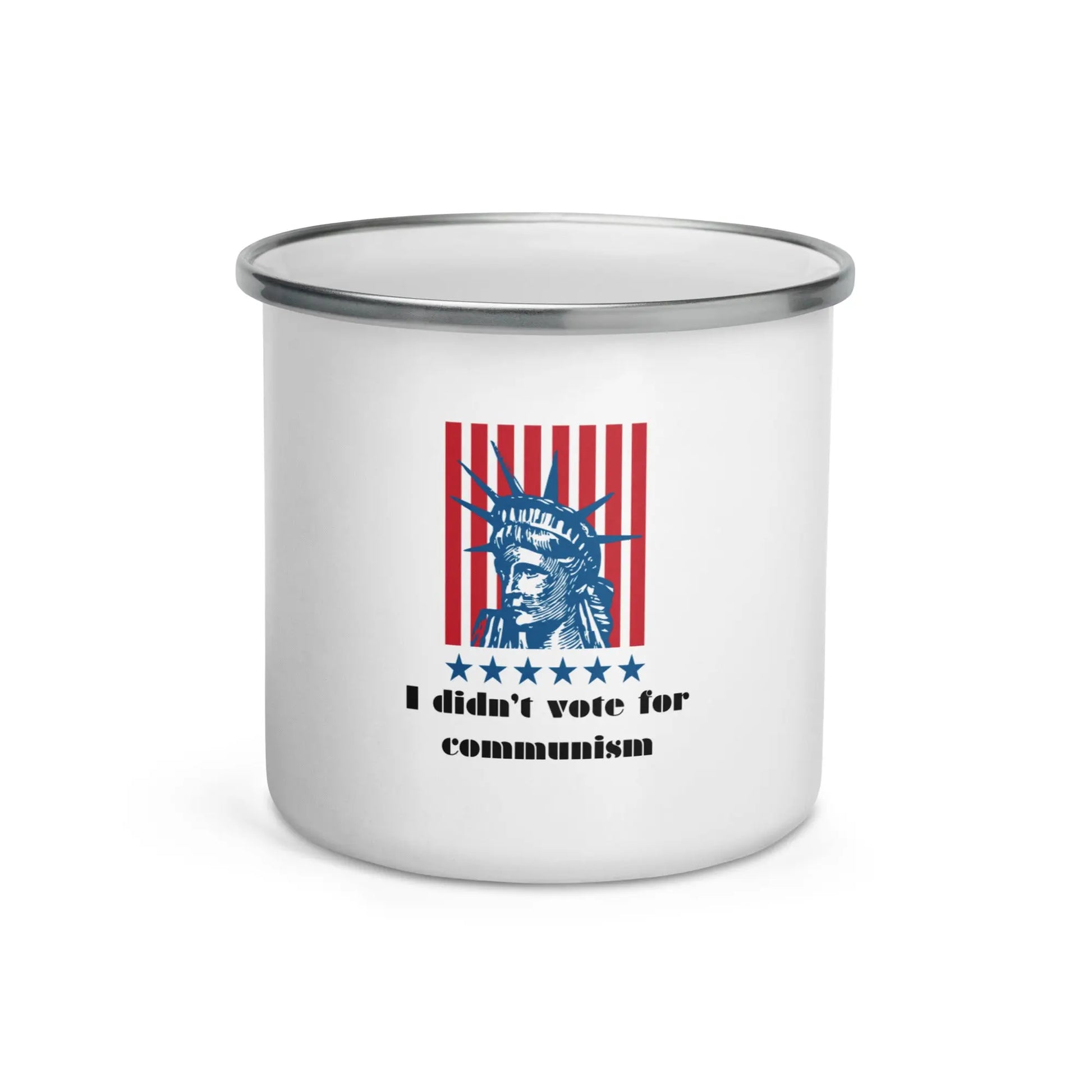Enamel Mug: 'I Didn't Vote For Communism' | Freedom Kind - Image #1