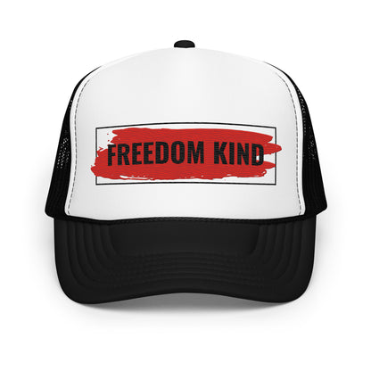 Red Freedom Kind Foam trucker hat