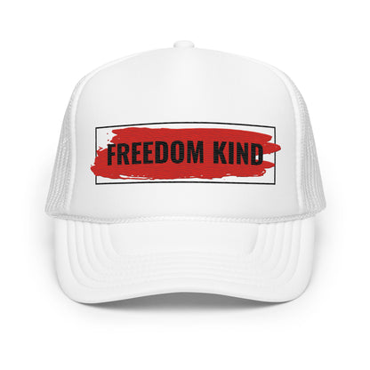 Red Freedom Kind Foam trucker hat