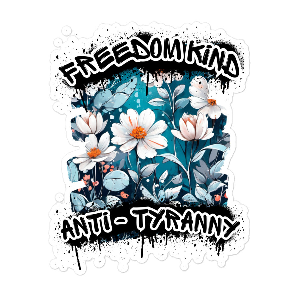 Freedom Kind Winter Flowers | Bubble-free Stickers