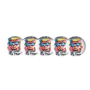 I f_cks With Trump 07 | Freedom Kind Set of pin buttons