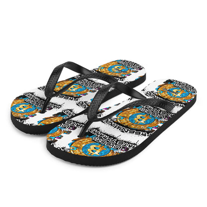 Love BTC Hate Tyranny 01 | Freedom Kind Flip-Flops