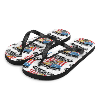 Free The Orange Herring American Flag | Freedom Kind Flip-Flops