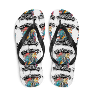 Free The Orange Herring Graffiti | Freedom Kind Flip-Flops