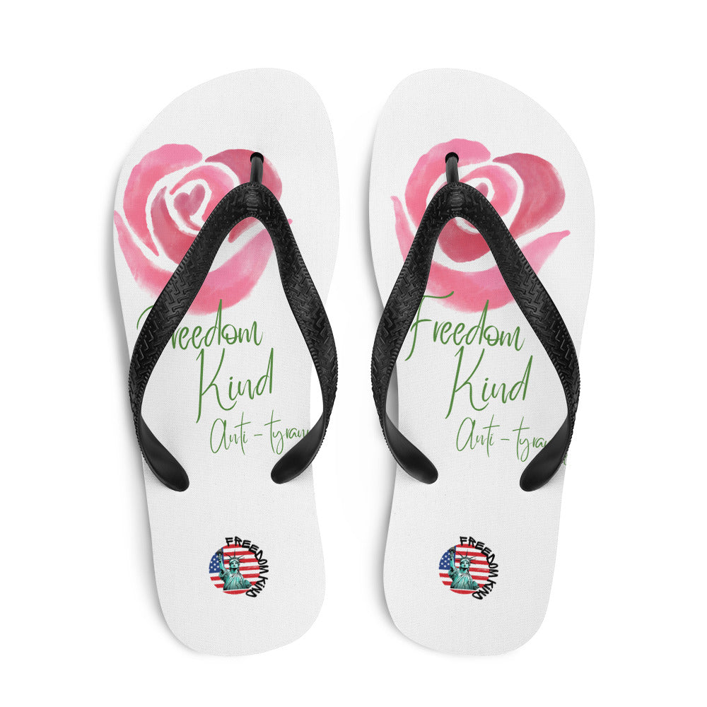 Rose Design | Freedom Kind Flip-Flops