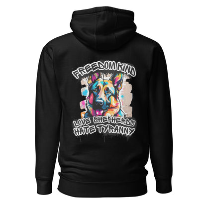Love German Shepherds, Hate Tyranny | Men's Hoodie