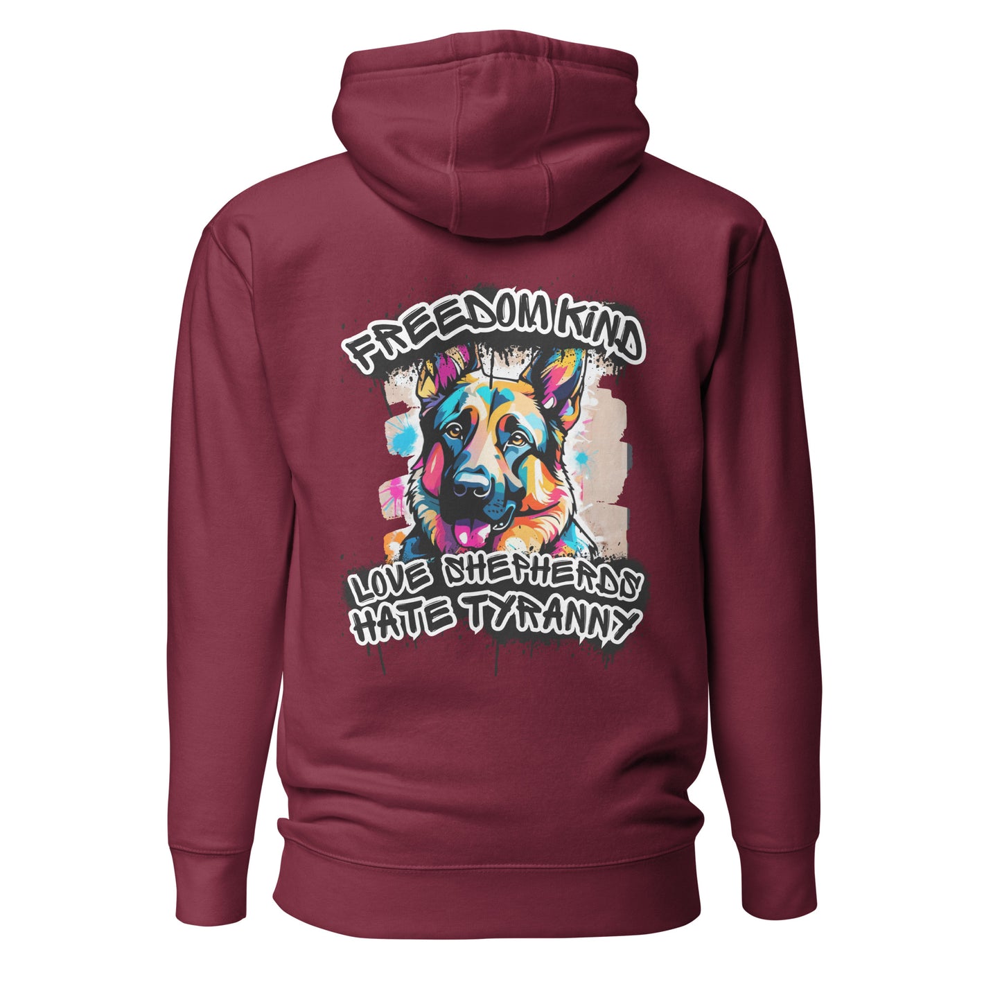 Love German Shepherds, Hate Tyranny | Men's Hoodie