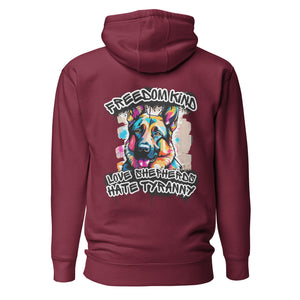 Love German Shepherds, Hate Tyranny | Men's Hoodie