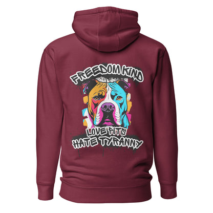Love Pitbulls Hate Tyranny | Men's Hoodie