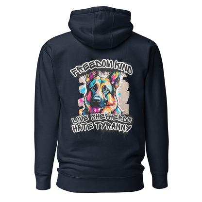 Love German Shepherds, Hate Tyranny | Men's Hoodie