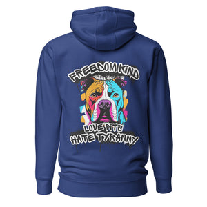 Love Pitbulls Hate Tyranny | Men's Hoodie