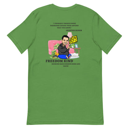 "I probably smoked more Parmesan cheese than anyone that you know." -Hunter Biden | Men's T-shirt