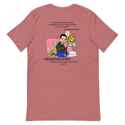 "I probably smoked more Parmesan cheese than anyone that you know." -Hunter Biden | Men's T-shirt