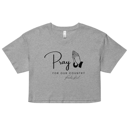 Pray For Our Country 01 | Women’s crop top