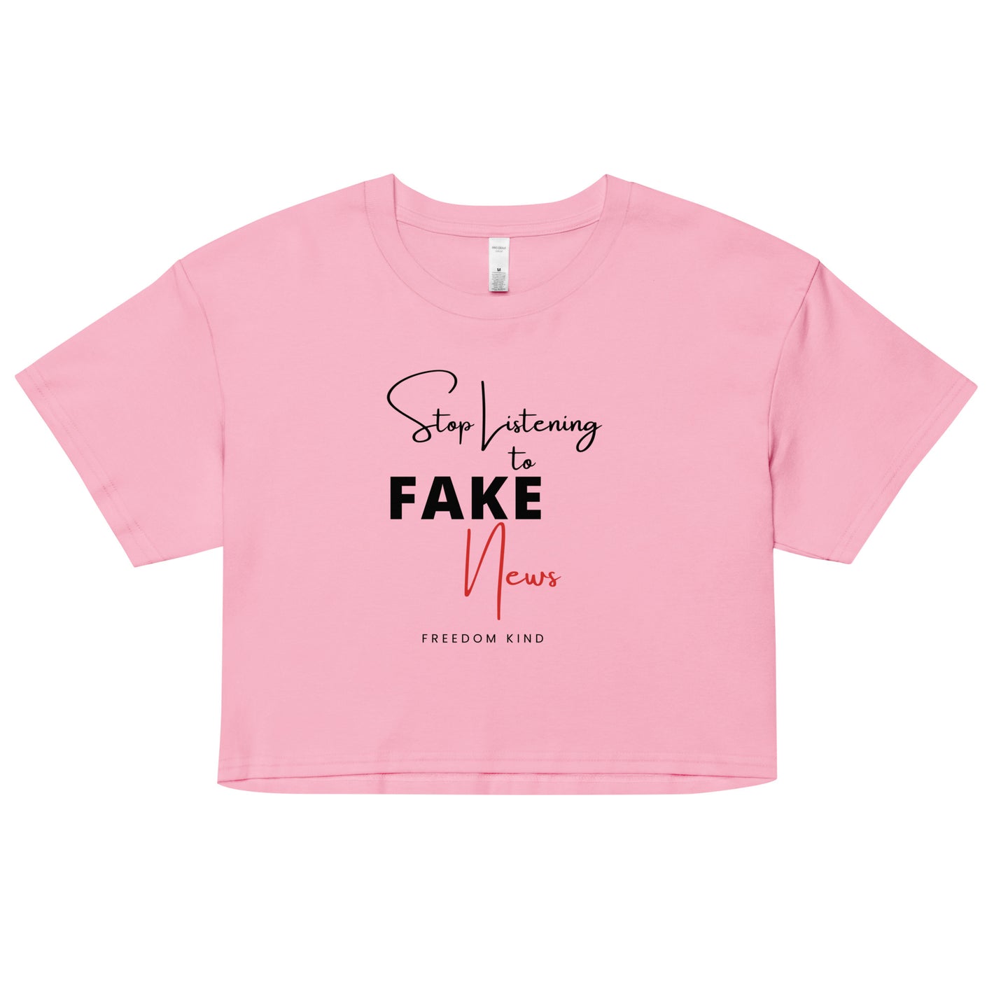 Stop Listening To Fake News | Women’s crop top