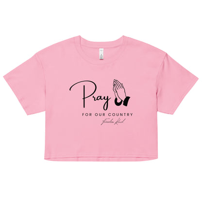 Pray For Our Country 01 | Women’s crop top