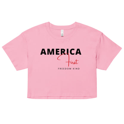 America First 01 | Women’s crop top
