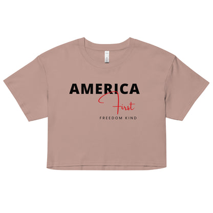 America First 01 | Women’s crop top