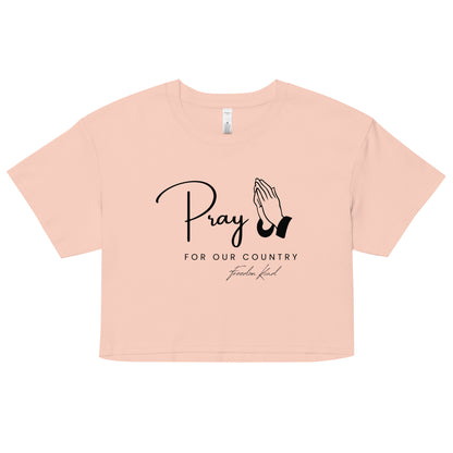Pray For Our Country 01 | Women’s crop top