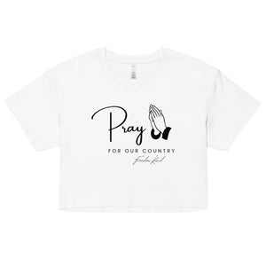 Pray For Our Country 01 | Women’s crop top