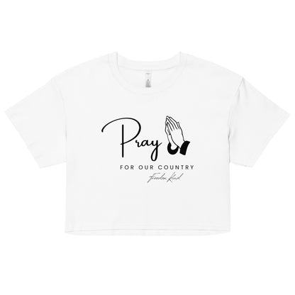 Pray For Our Country 01 | Women’s crop top