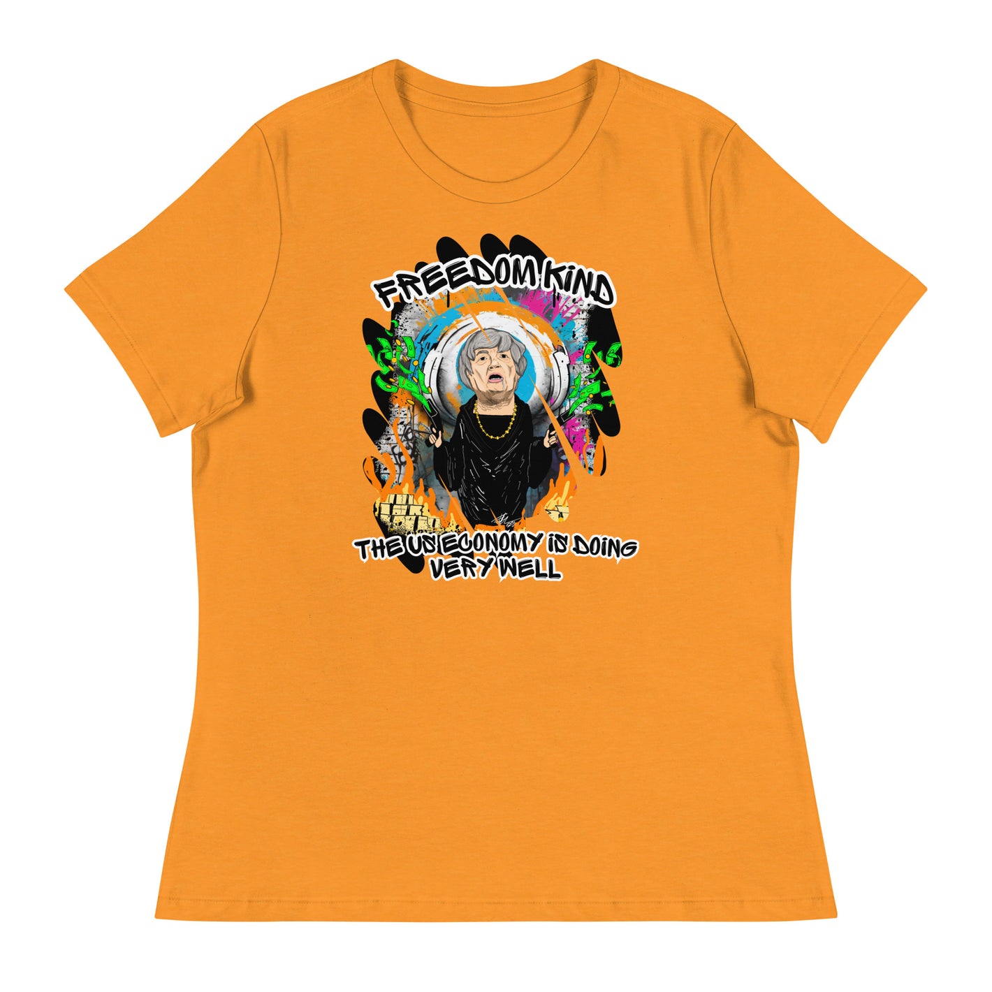 "The US Economy is doing very well." - Janet Yellen | Women's Relaxed T-Shirt