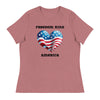 Freedom Kind Loves America  | Women's Relaxed T-Shirt - Heather Mauve