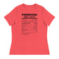 Freedom Kind Facts | Women's Relaxed T-Shirt