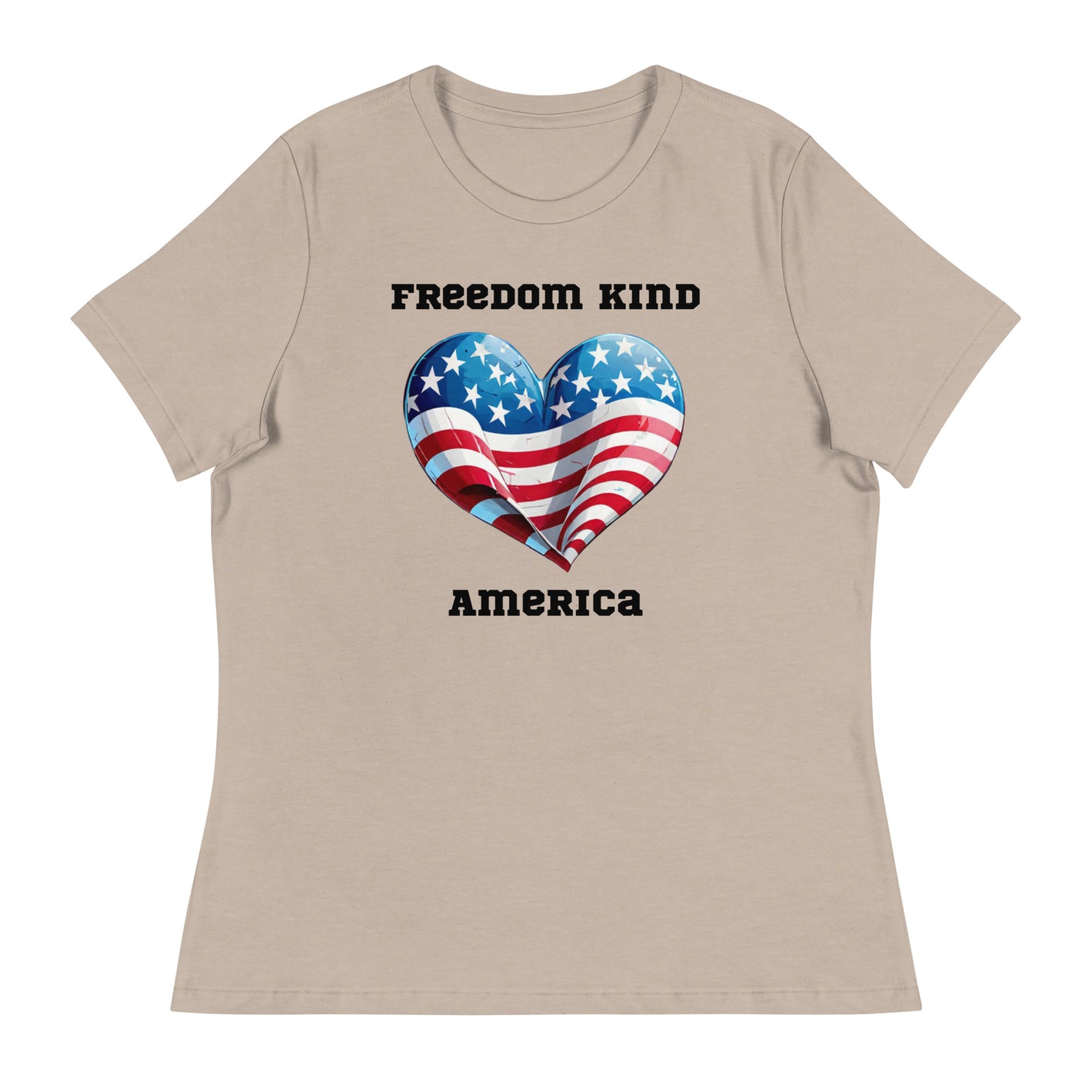 Freedom Kind Loves America  | Women's Relaxed T-Shirt