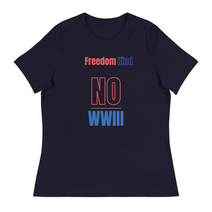 No WWIII T-shirt | Women's Relaxed T-Shirt