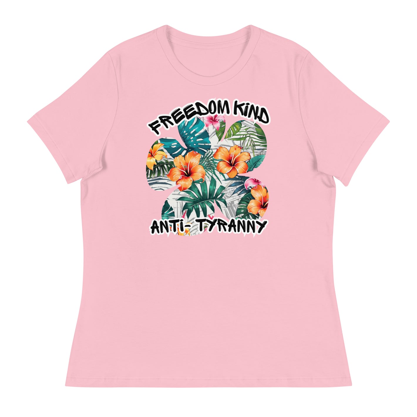 Freedom Kind Tropical Hibiscus | Women's Relaxed T-Shirt