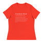 Freedom Kind Definition | Women's Relaxed T-Shirt