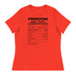 Freedom Kind Facts | Women's Relaxed T-Shirt