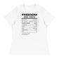 Freedom Kind Facts | Women's Relaxed T-Shirt