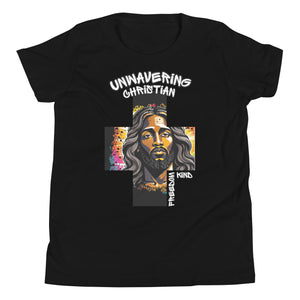 Unwavering Christian Jesus Cross 01 | Freedom Kind Youth Short Sleeve T-Shirt