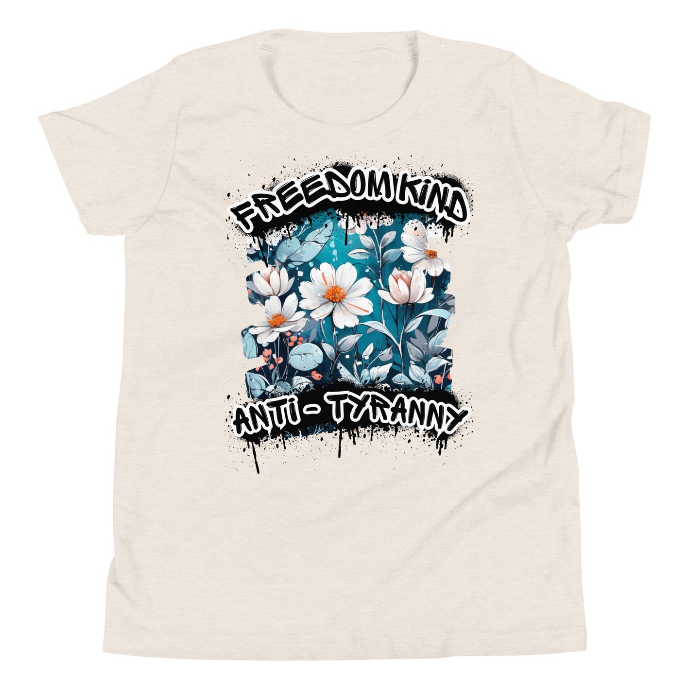Winter Flowers | Freedom Kind Youth Short Sleeve T-Shirt