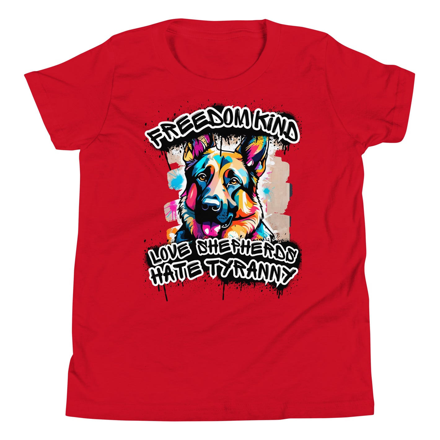 Love Shepherds Hate Tyranny | Freedom Kind  Youth Short Sleeve T-Shirt